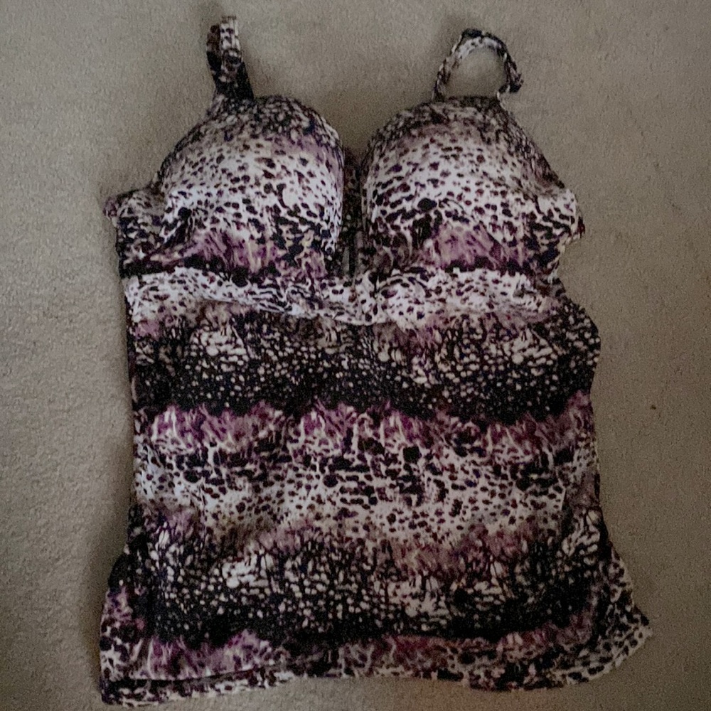 Lane Bryant Swim size 42DD Tankini & size 18/20 swim suit cover